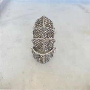 Vivienne Westwood Armor Pave Swarovski Crystal ring